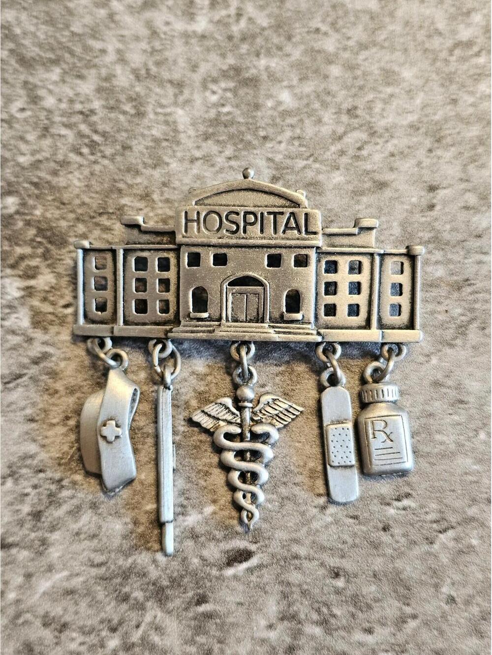 Vintage JJ Hospital Brooch